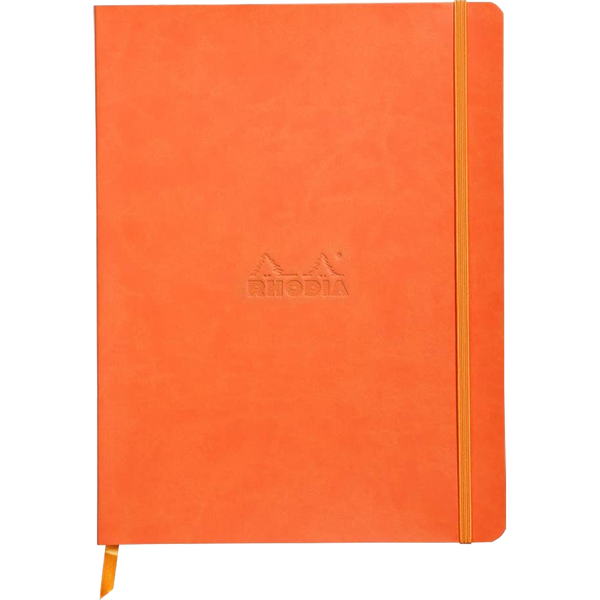 Rhodia Rhodiarama Notebook - Soft Cover - Tangerine - Lined-Pen Boutique Ltd