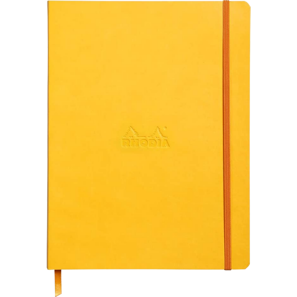 Rhodia Rhodiarama Notebook - Soft Cover - Yellow - Dot Grid-Pen Boutique Ltd