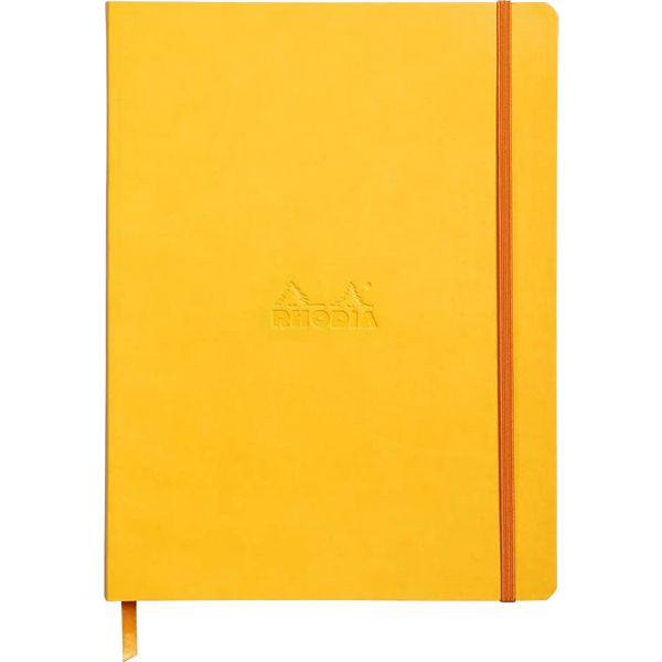 Rhodia Rhodiarama Notebook - Soft Cover - Yellow - Dot Grid-Pen Boutique Ltd
