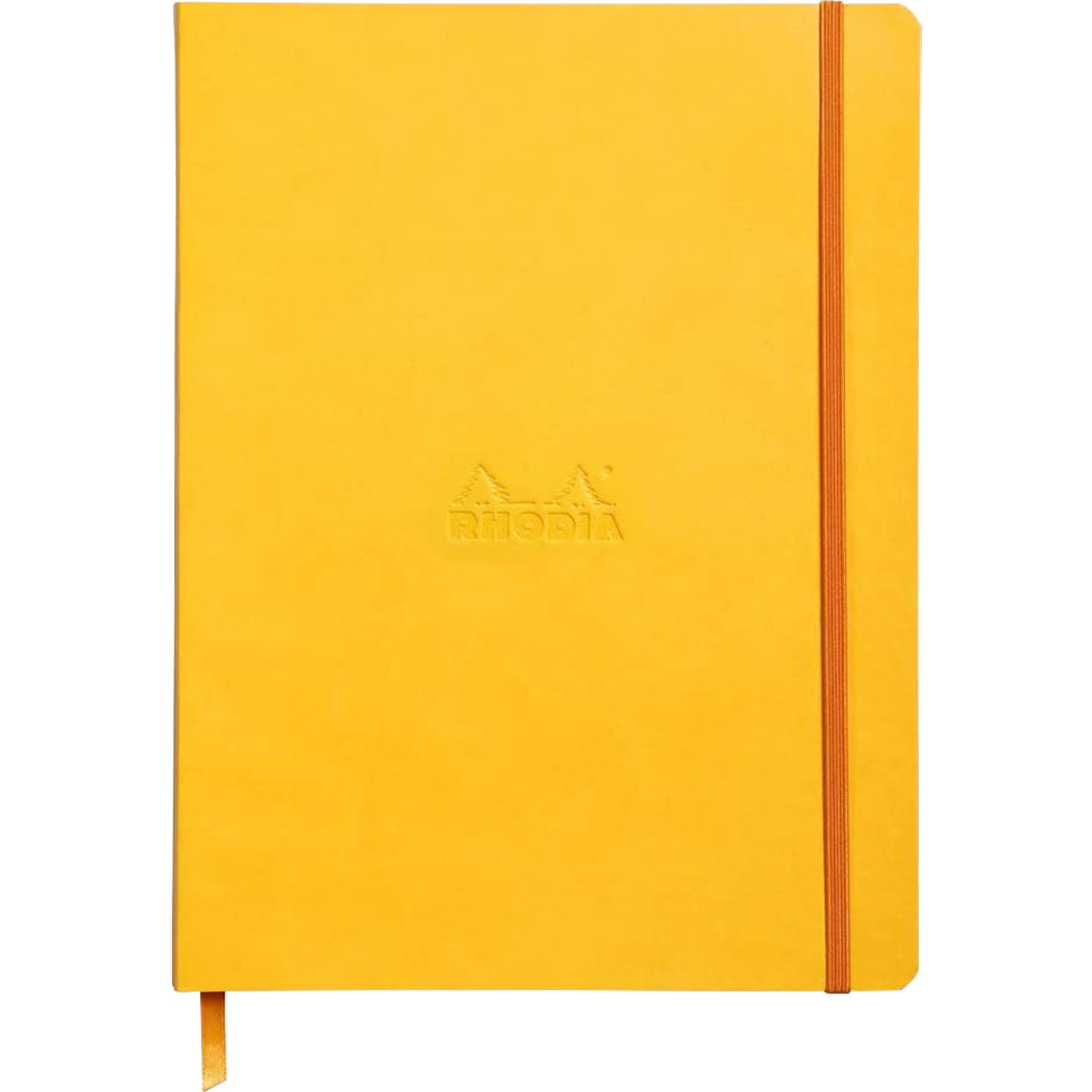 Rhodia Rhodiarama Notebook - Soft Cover - Yellow - Lined-Pen Boutique Ltd