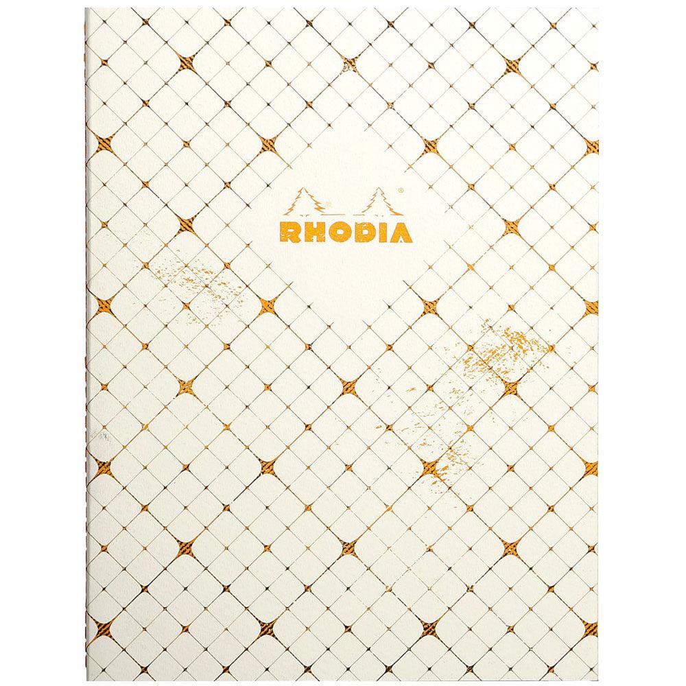 Rhodia Heritage Book Block Notebook 9.75" x 7.5" - Checkered Graph - Limited edition