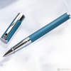 S T Dupont D-Initial Rollerball Pen - Shark Blue-Pen Boutique Ltd