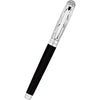 S T Dupont Fire Lines Fountain Pen - Palladium - Black-Pen Boutique Ltd