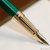 S T Dupont Liberte Fountain Pen - Firehead Guilloche - Emerald-Pen Boutique Ltd