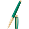 S T Dupont Liberte Fountain Pen - Firehead Guilloche - Emerald-Pen Boutique Ltd