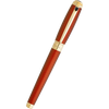 S T Dupont Liberte Rollerball Pen - Firehead Guilloche - Amber-Pen Boutique Ltd
