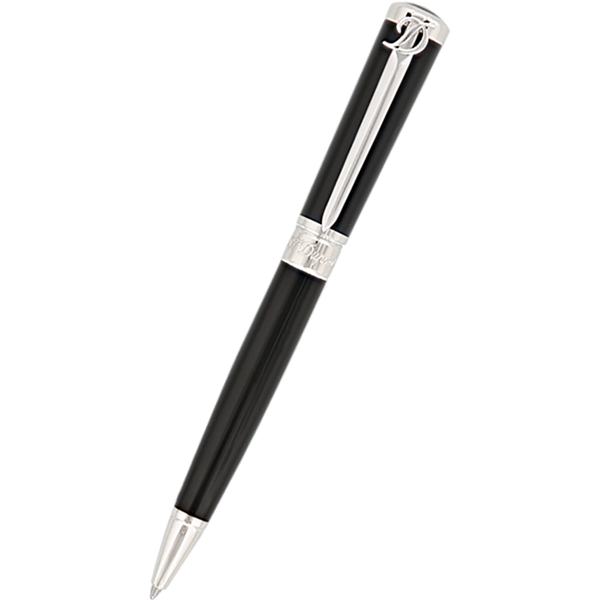 S T Dupont Line D Ballpoint Pen - Sword - Palladium Trim-Pen Boutique Ltd
