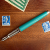 S T Dupont Line D Fountain Pen - Diamond Guilloche - Aquamarine - Large-Pen Boutique Ltd