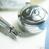 S T Dupont Line D Fountain Pen - Diamond Guilloche - Aquamarine - Large-Pen Boutique Ltd