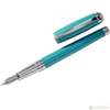 S T Dupont Line D Fountain Pen - Diamond Guilloche - Aquamarine - Large-Pen Boutique Ltd