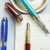 S T Dupont Line D Fountain Pen - Diamond Guilloche - Ruby - Large-Pen Boutique Ltd