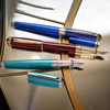 S T Dupont Line D Fountain Pen - Diamond Guilloche - Ruby - Large-Pen Boutique Ltd