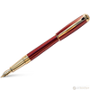 S T Dupont Line D Fountain Pen - Diamond Guilloche - Ruby - Large-Pen Boutique Ltd