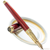 S T Dupont Line D Fountain Pen - Diamond Guilloche - Ruby - Large-Pen Boutique Ltd