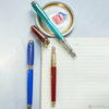 S T Dupont Line D Fountain Pen - Diamond Guilloche - Ruby - Large-Pen Boutique Ltd