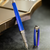 S T Dupont Line D Fountain Pen - Diamond Guilloche - Sapphire - Large-Pen Boutique Ltd