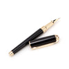 S T Dupont Line D Fountain Pen - Gold - Black-Pen Boutique Ltd