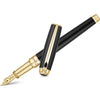 S T Dupont Line D Fountain Pen - Gold - Black-Pen Boutique Ltd