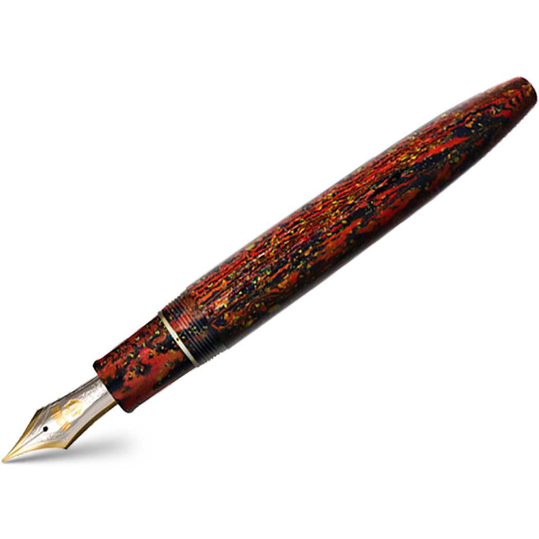 Sailor Fountain Pen - Naginata Togi - Red Flame - Gold Trim - Bespoke Dealer Exclusive-Pen Boutique Ltd