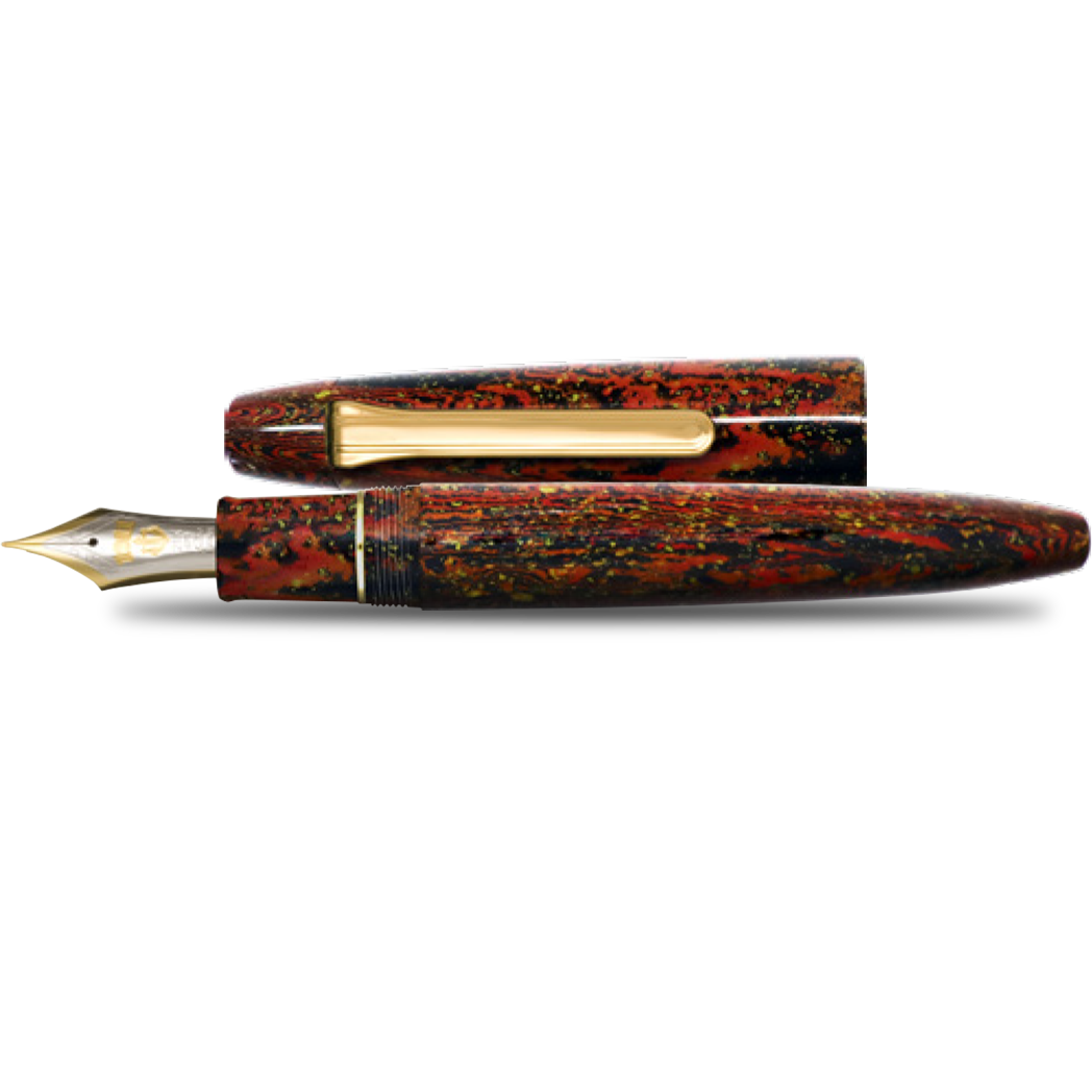 Sailor Fountain Pen - Naginata Togi - Red Flame - Gold Trim - Bespoke Dealer Exclusive-Pen Boutique Ltd