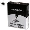 Sailor Jentle Black Ink Cartridge-Pen Boutique Ltd