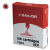 Sailor Jentle Red Ink Cartridge-Pen Boutique Ltd