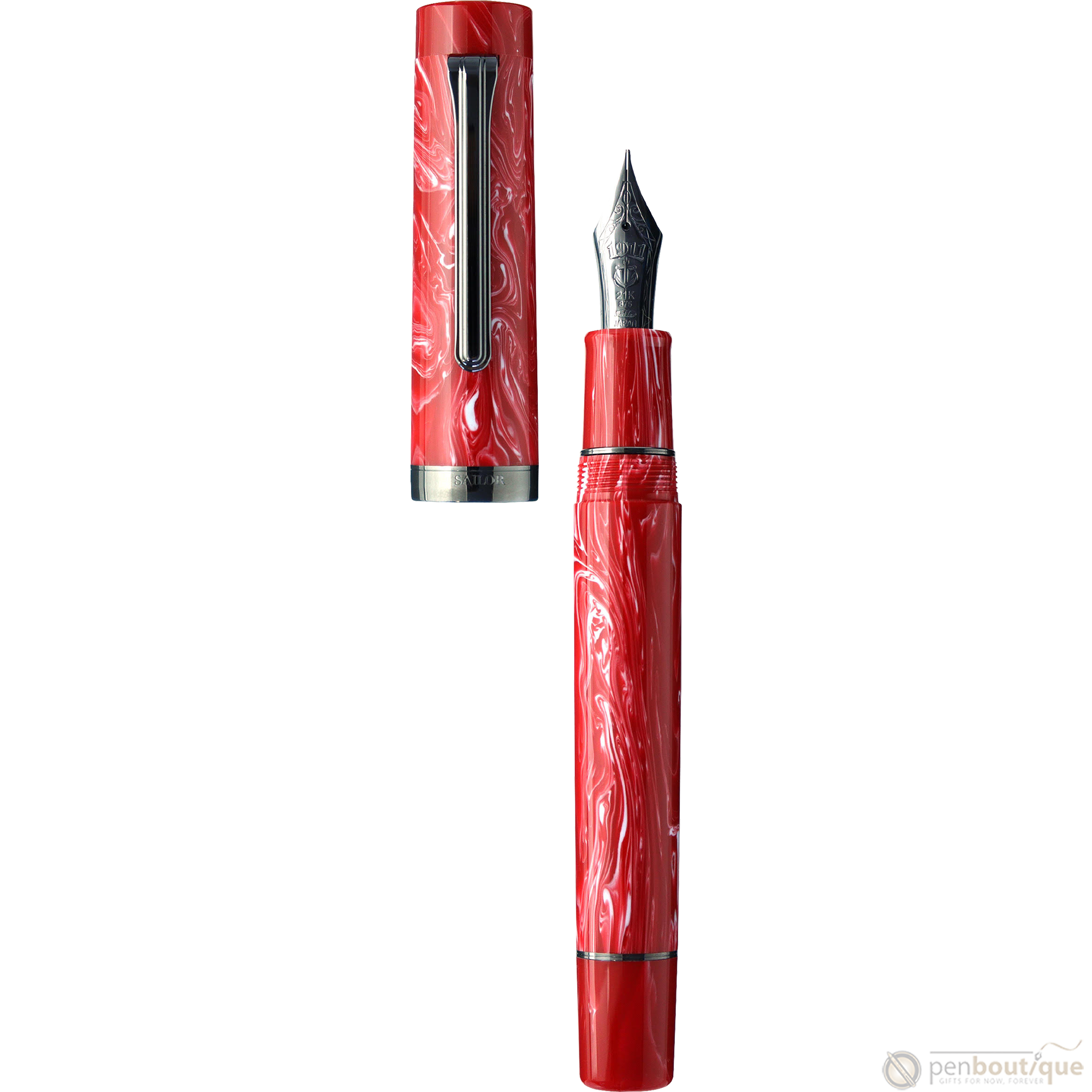 Sailor Luminous Shadow Fountain Pen - Limited Edition - Dusk Red (Bespoke Dealer Exclusive)-Pen Boutique Ltd