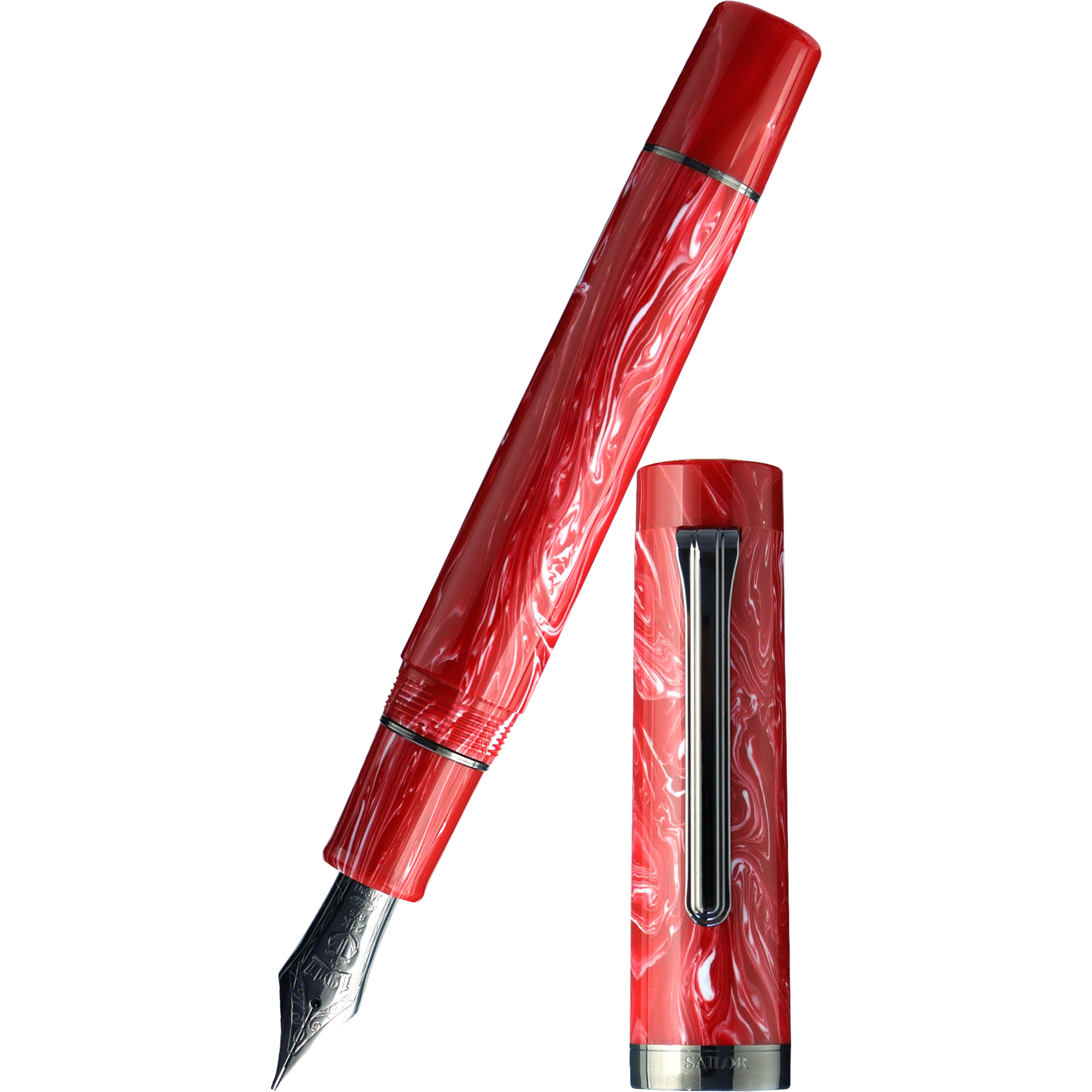 Sailor Luminous Shadow Fountain Pen - Limited Edition - Dusk Red (Bespoke Dealer Exclusive)-Pen Boutique Ltd