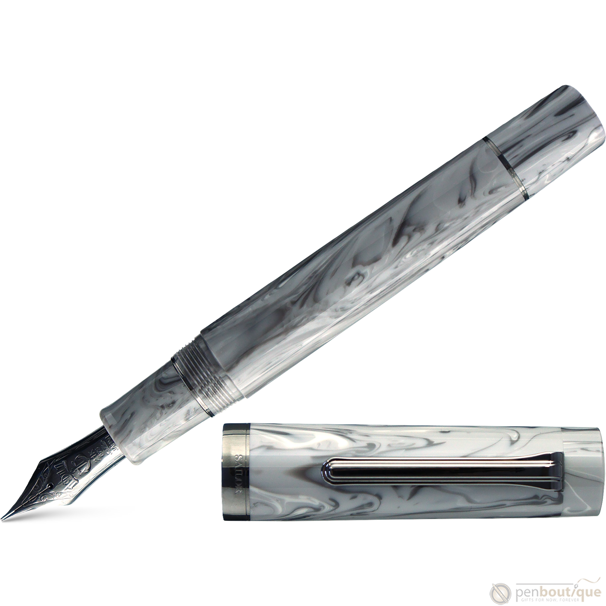 Sailor Luminous Shadow Fountain Pen - Limited Edition - Fog Gray (Bespoke Dealer Exclusive)-Pen Boutique Ltd