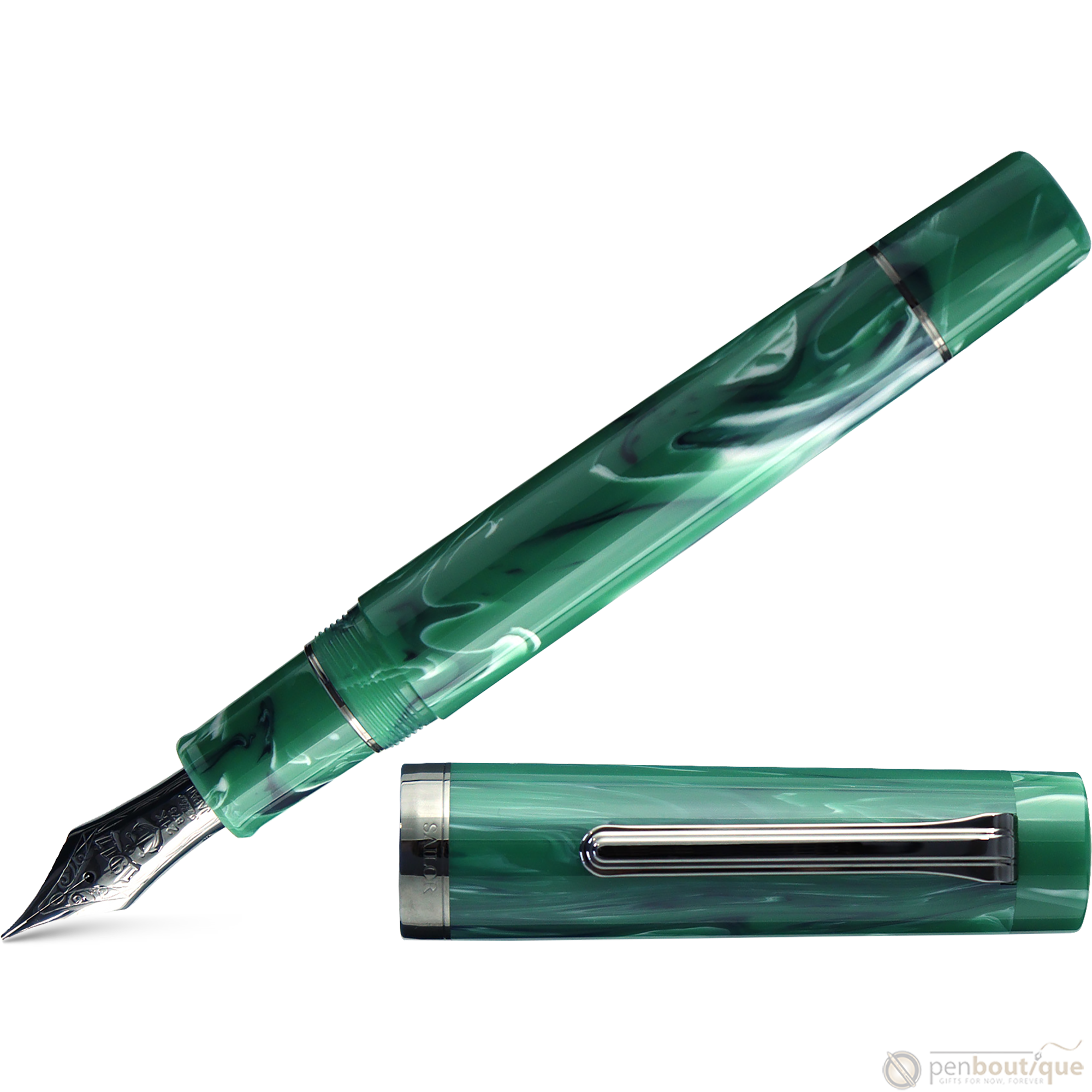 Sailor Luminous Shadow Fountain Pen - Limited Edition - Grove Green (Bespoke Dealer Exclusive)-Pen Boutique Ltd