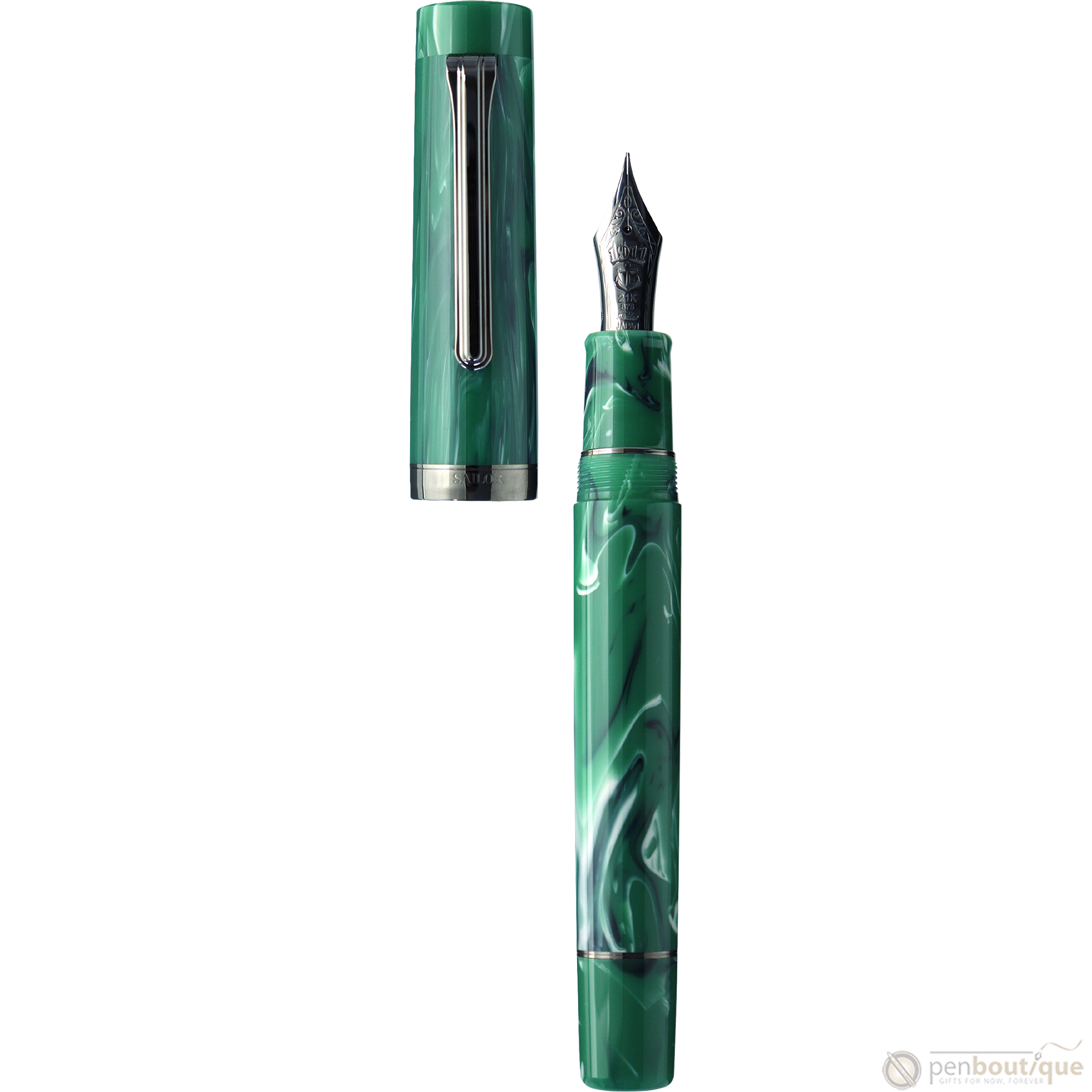 Sailor Luminous Shadow Fountain Pen - Limited Edition - Grove Green (Bespoke Dealer Exclusive)-Pen Boutique Ltd