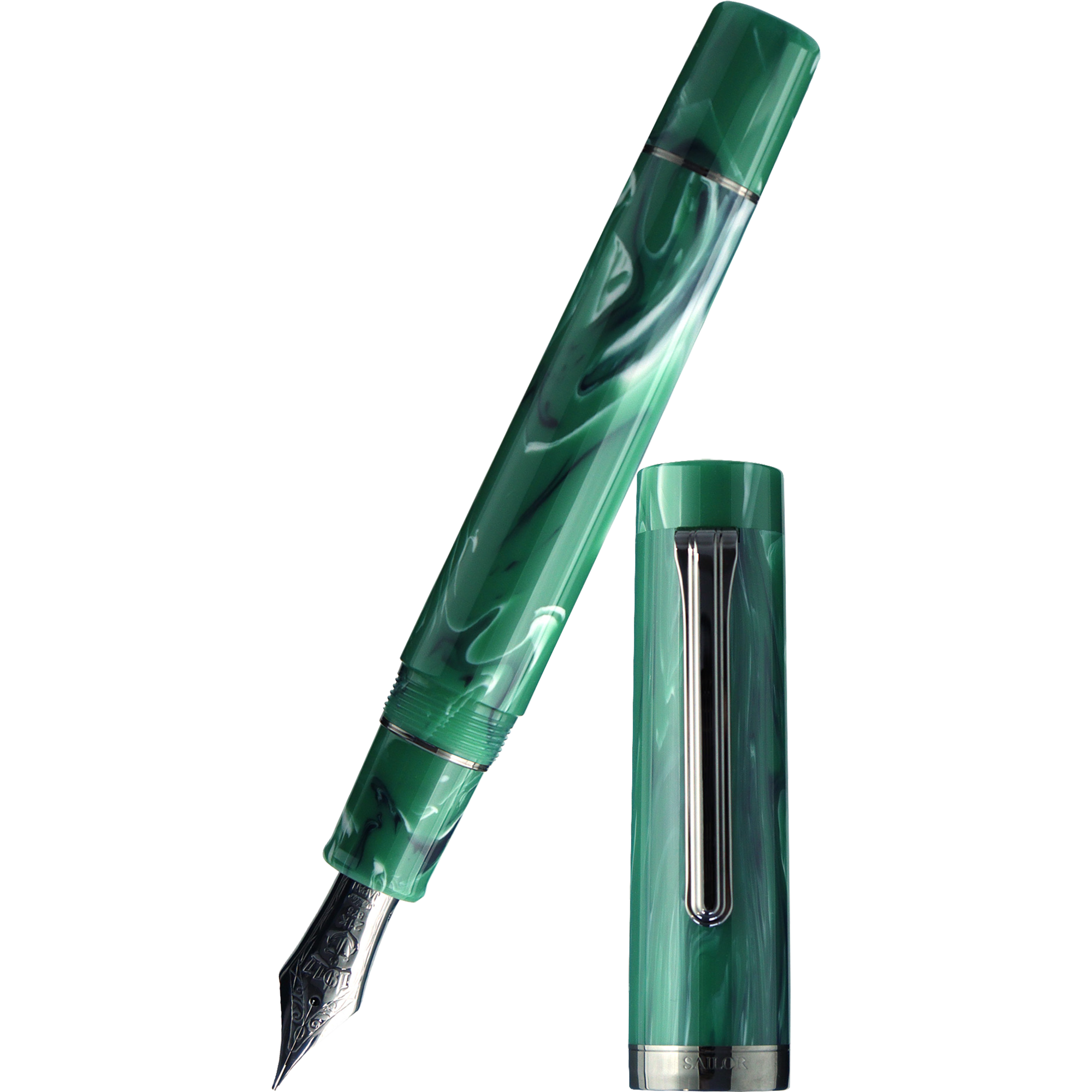 Sailor Luminous Shadow Fountain Pen - Limited Edition - Grove Green (Bespoke Dealer Exclusive)-Pen Boutique Ltd