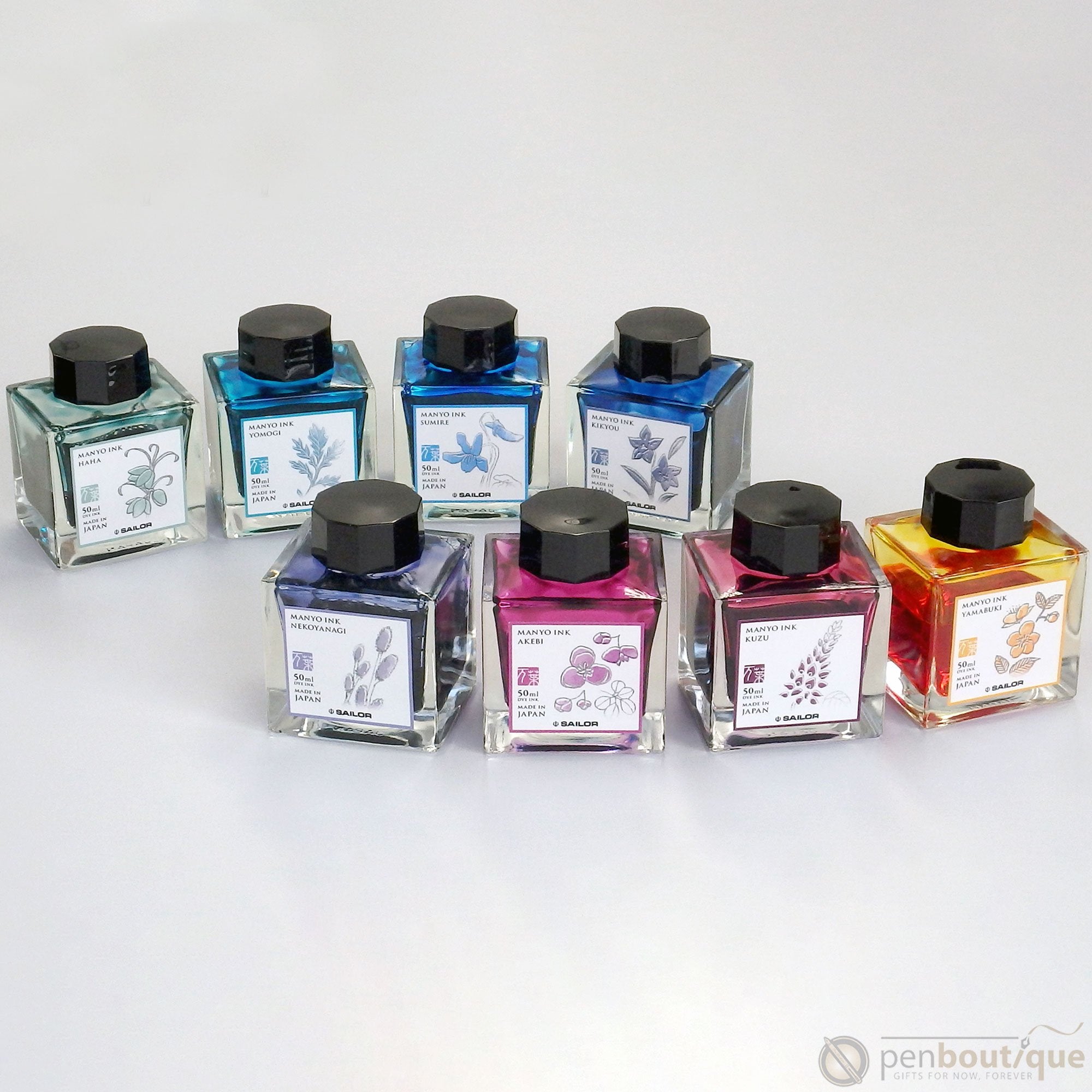 Sailor Manyo Ink Bottle - Kikyou - 50ml-Pen Boutique Ltd