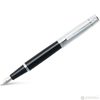 Sheaffer 300 Fountain Pen - Brushed Chrome Trim - Glossy Black-Pen Boutique Ltd