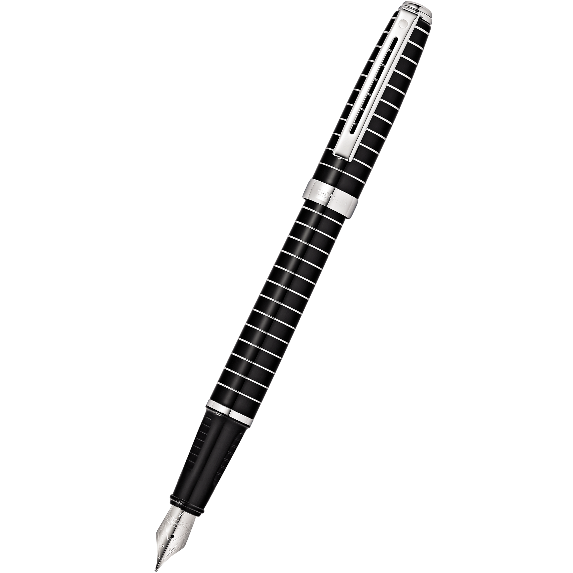 Sheaffer Prelude Fountain Pen - Black - Chrome Trim-Pen Boutique Ltd