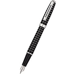 Sheaffer Prelude Fountain Pen - Black - Chrome Trim-Pen Boutique Ltd