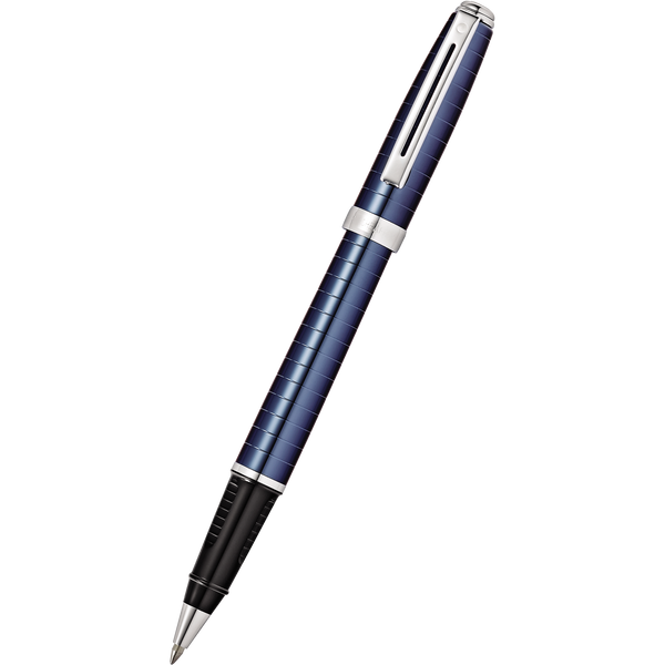 Sheaffer Prelude Rollerball Pen - Deep Blue - Chrome Trim-Pen Boutique Ltd