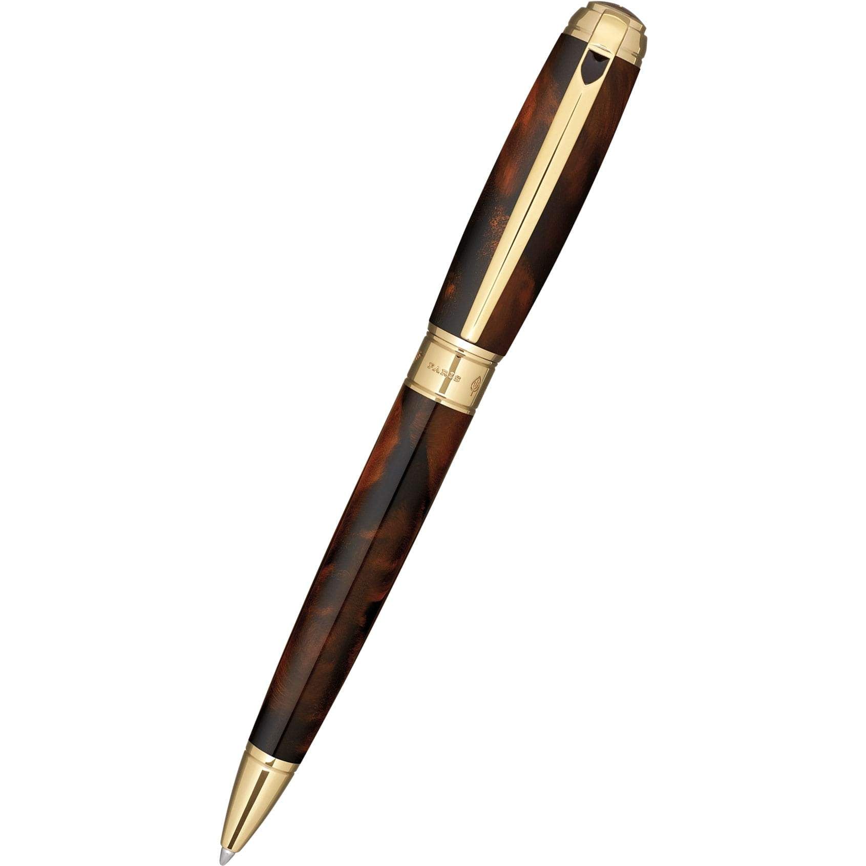 S T Dupont Atelier Line D Ballpoint Pen - Brown - Large