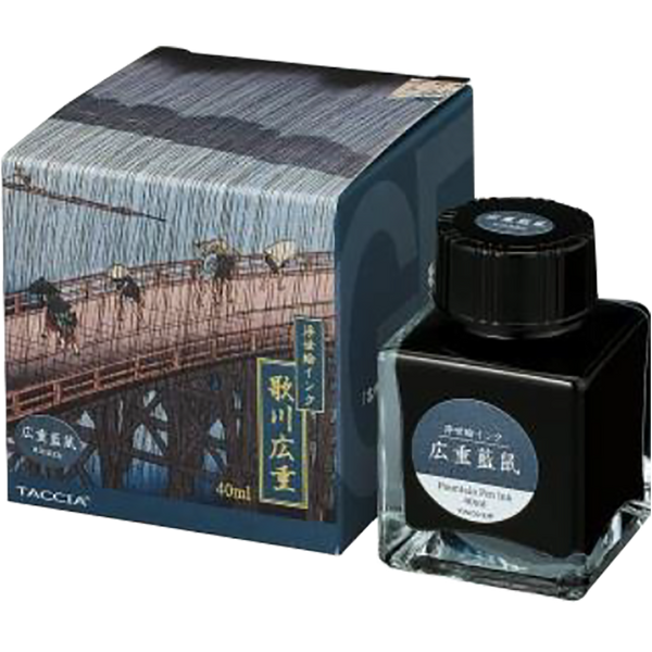 Taccia Ukiyo-e Ink Bottle - Hiroshige-Ainezu - 40 ml (Ver. 2)-Pen Boutique Ltd