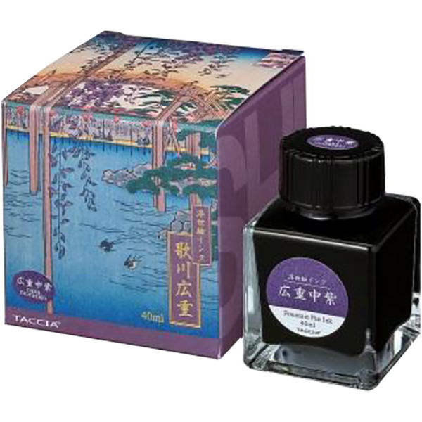 Taccia Ukiyo-e Ink Bottle - Hiroshige-Nakamurasaki - 40 ml (Ver. 2)-Pen Boutique Ltd