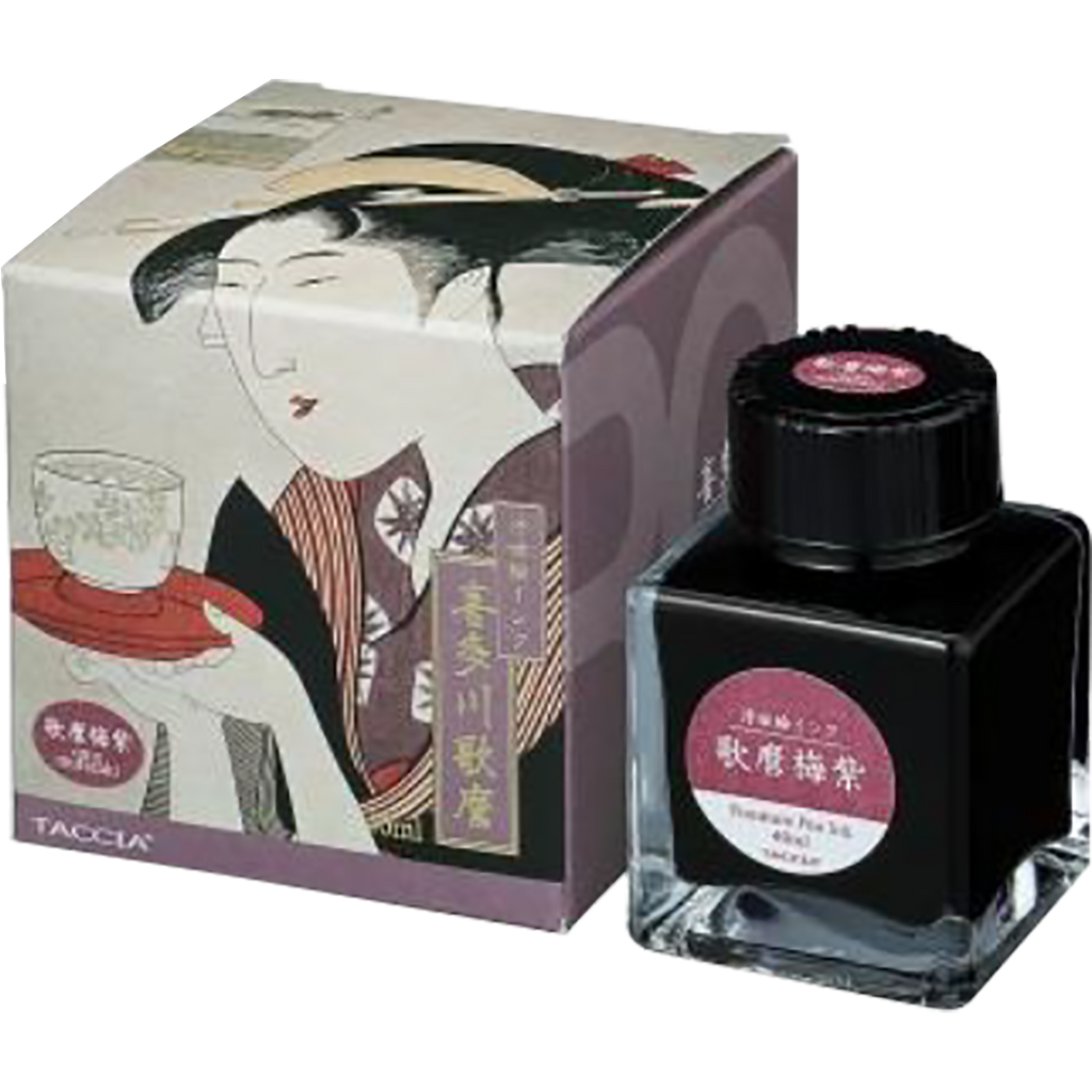 Taccia Ukiyo-e Ink Bottle - Utamaro-Umemurasaki - 40 ml (Ver. 2)-Pen Boutique Ltd