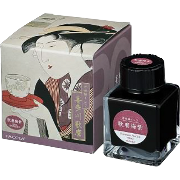Taccia Ukiyo-e Ink Bottle - Utamaro-Umemurasaki - 40 ml (Ver. 2)-Pen Boutique Ltd