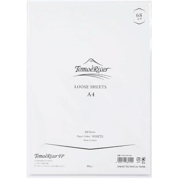 Tomoe River FP Loose Sheets - White - A4 - Blank (68 gsm)-Pen Boutique Ltd