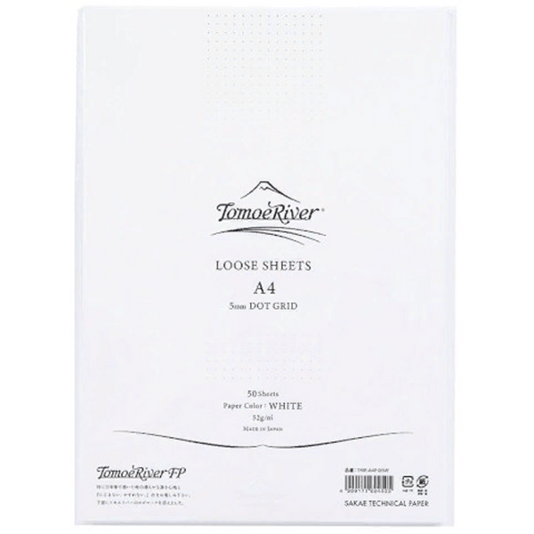 Tomoe River FP Loose Sheets - White - A4 - Dot Grid-Pen Boutique Ltd