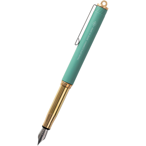 Traveler's Brass Fountain Pen - Factory Green-Pen Boutique Ltd