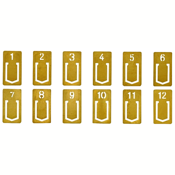 Traveler's Brass Number Clip-Pen Boutique Ltd