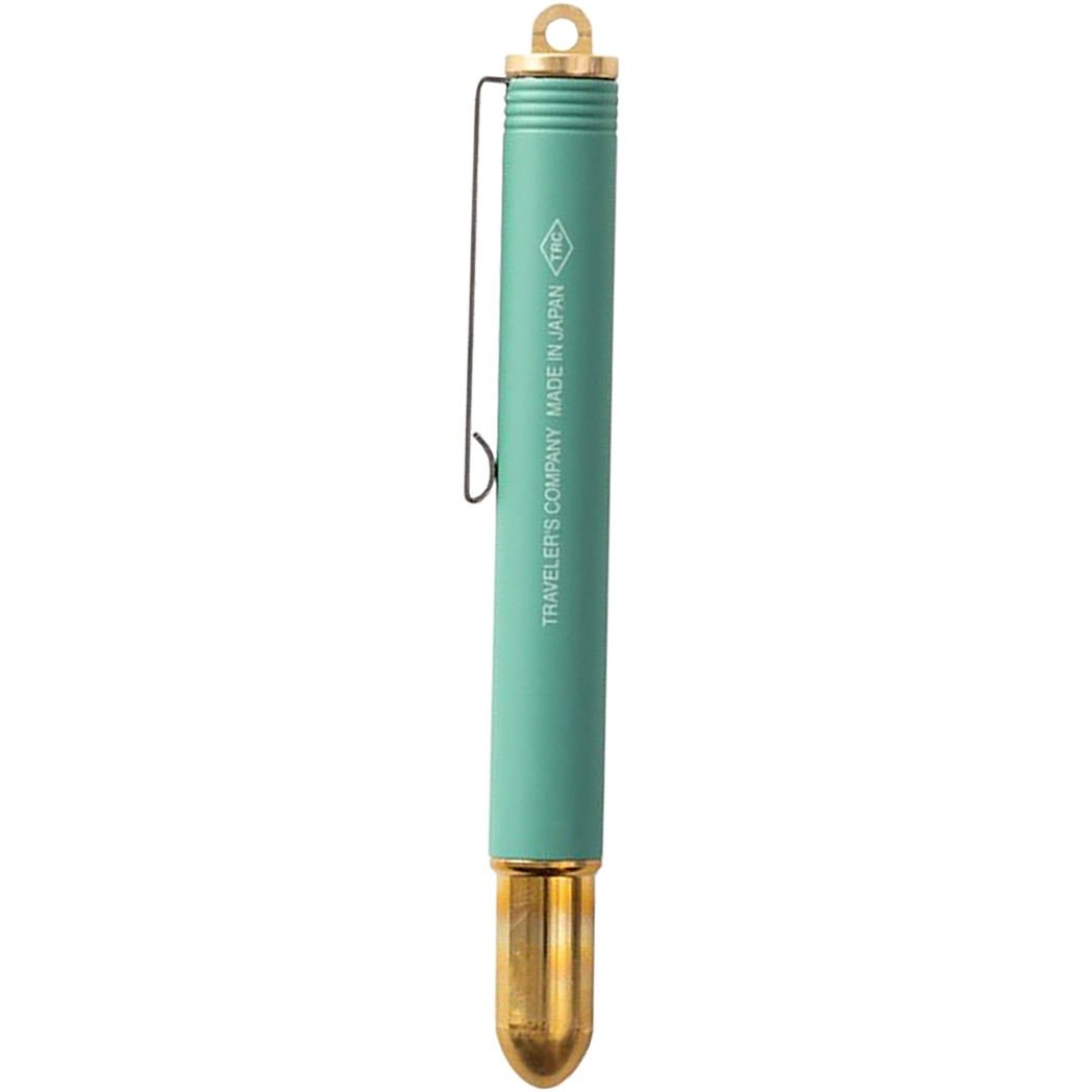 Traveler's Brass Rollerball Pen - Factory Green-Pen Boutique Ltd