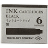 Traveler's Ink Cartridges - Black (6 Per Pack)-Pen Boutique Ltd