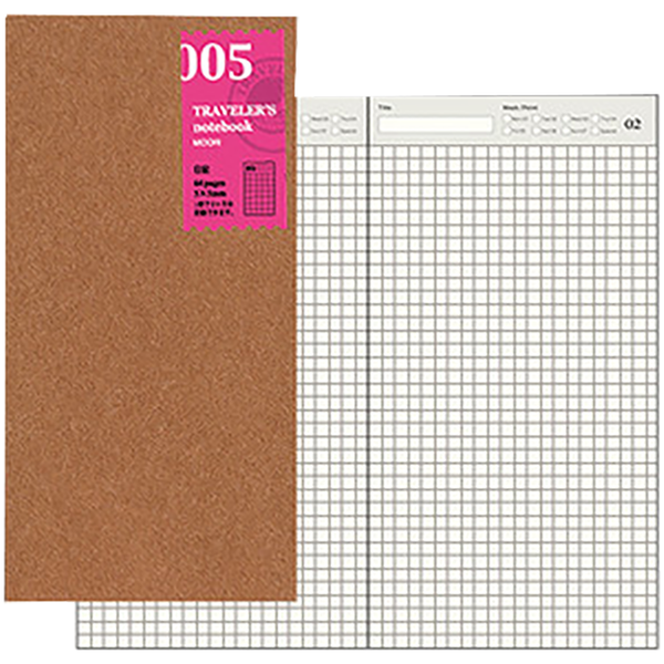 Traveler's Notebook 005 Refill - Regular Size - Free Diary-Pen Boutique Ltd