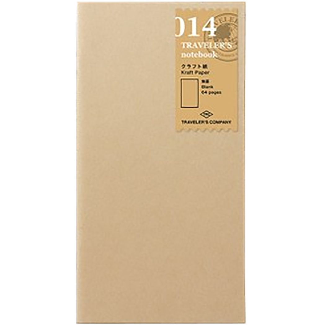 Traveler's Notebook 014 Refill - Regular Size - Kraft Paper-Pen Boutique Ltd